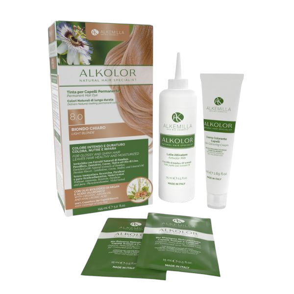 Натурална боя за коса 8.0 СВЕТЛО РУСО Alkemilla |
