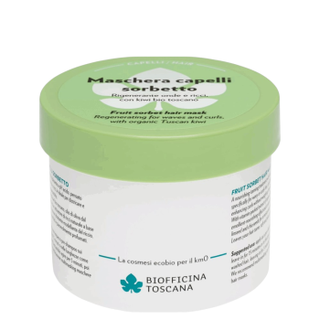 Възстановяваща маска за къдрава и чуплива коса  Плодов сорбет Biofficina Toscana