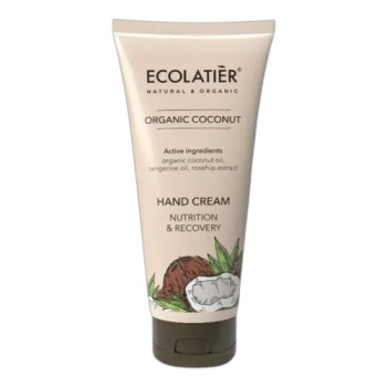 Подхранващ крем за ръце с органичен кокос Ecolatier Подхранващ крем за ръце с органичен кокос Ecolatier