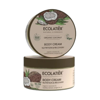 Подхранващ крем за тяло с органичен кокос Ecolatier