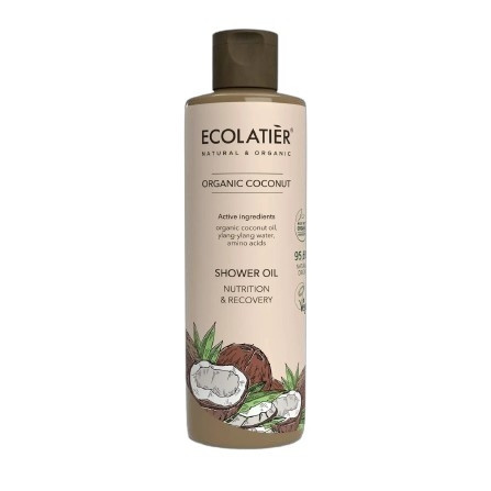 Подхранващо душ олио с органичен кокос Ecolatier |