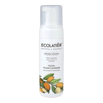 Ревитализираща почистваща пяна с органичен арган и пантенол Ecolatier