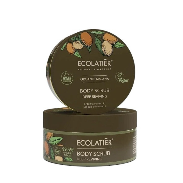 Възстановяващ скраб за тяло с органичен арган Ecolatier | Anabolic1® Възстановяващ скраб за тяло с органичен арган Ecolatier |
