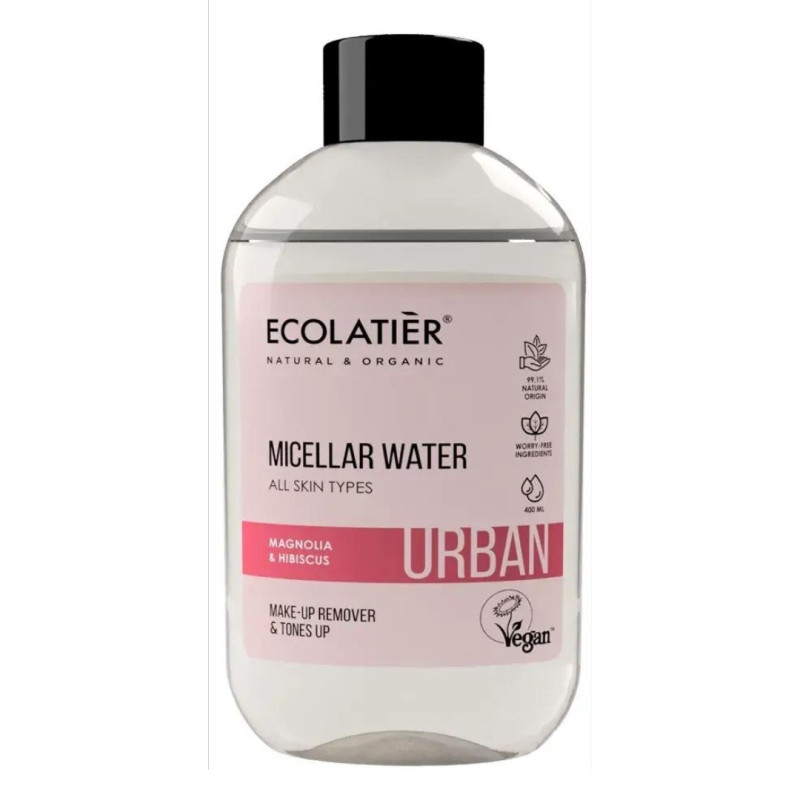 Мицеларна вода за всеки тип кожа с магнолия и хибискус Ecolatier |